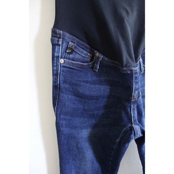 KanCan Maternity NWOT Skinny Over Bump Frayed Hem Maternity Jeans Raw Frayed Hem - Picture 6 of 12